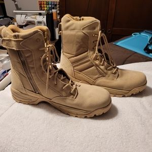 Maelstrom Desert Tan 8" zipper duty boots